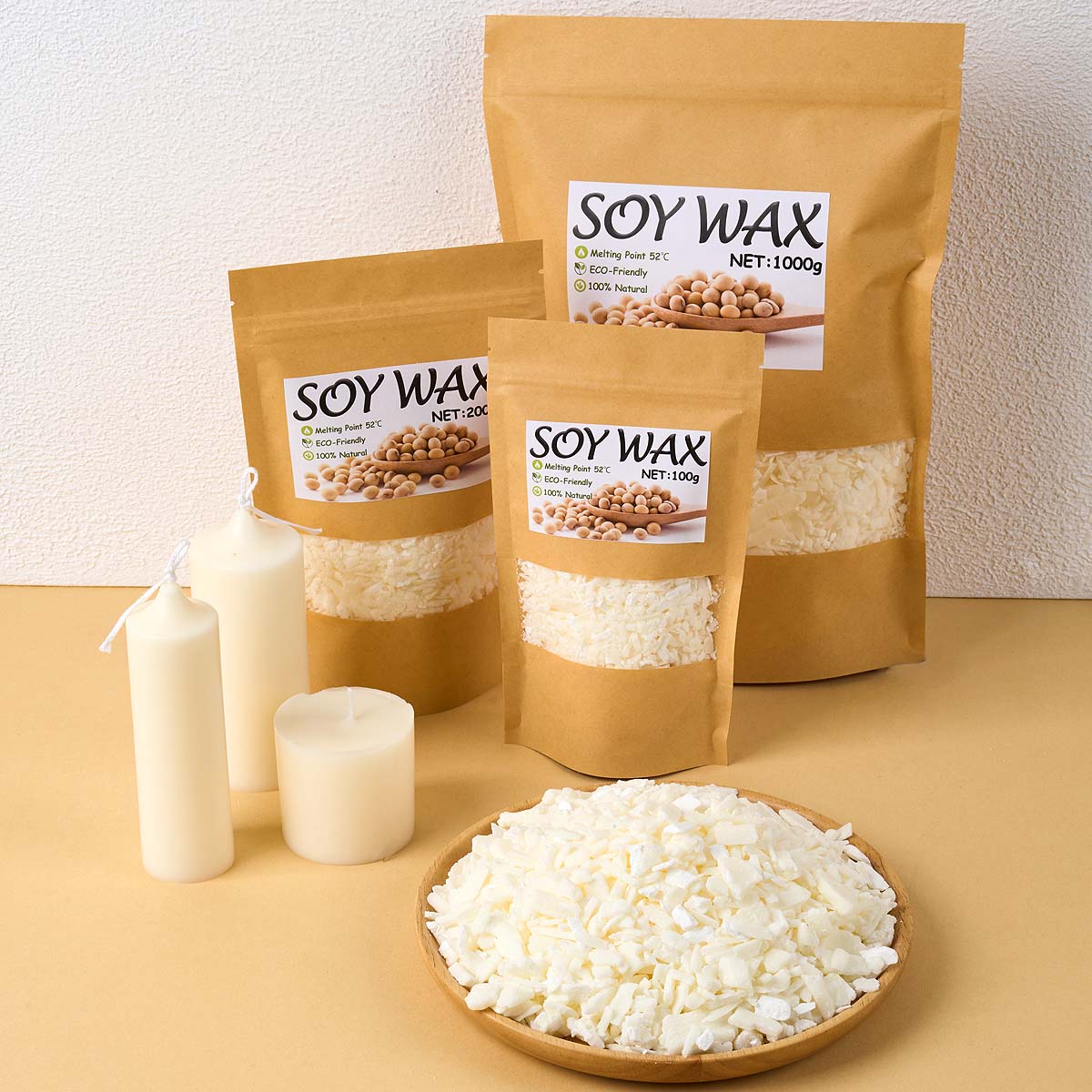 Candle Making Easy - 1 Pounds Pure White Soy Wax