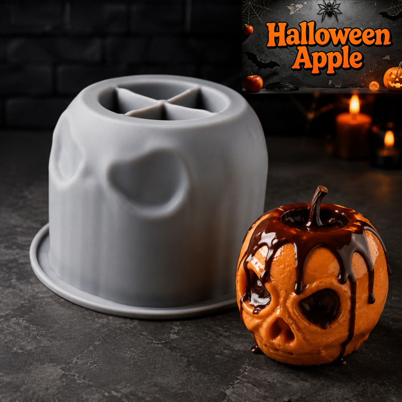 Halloween skull apple silicone - Candle Making Easy 评论和价格