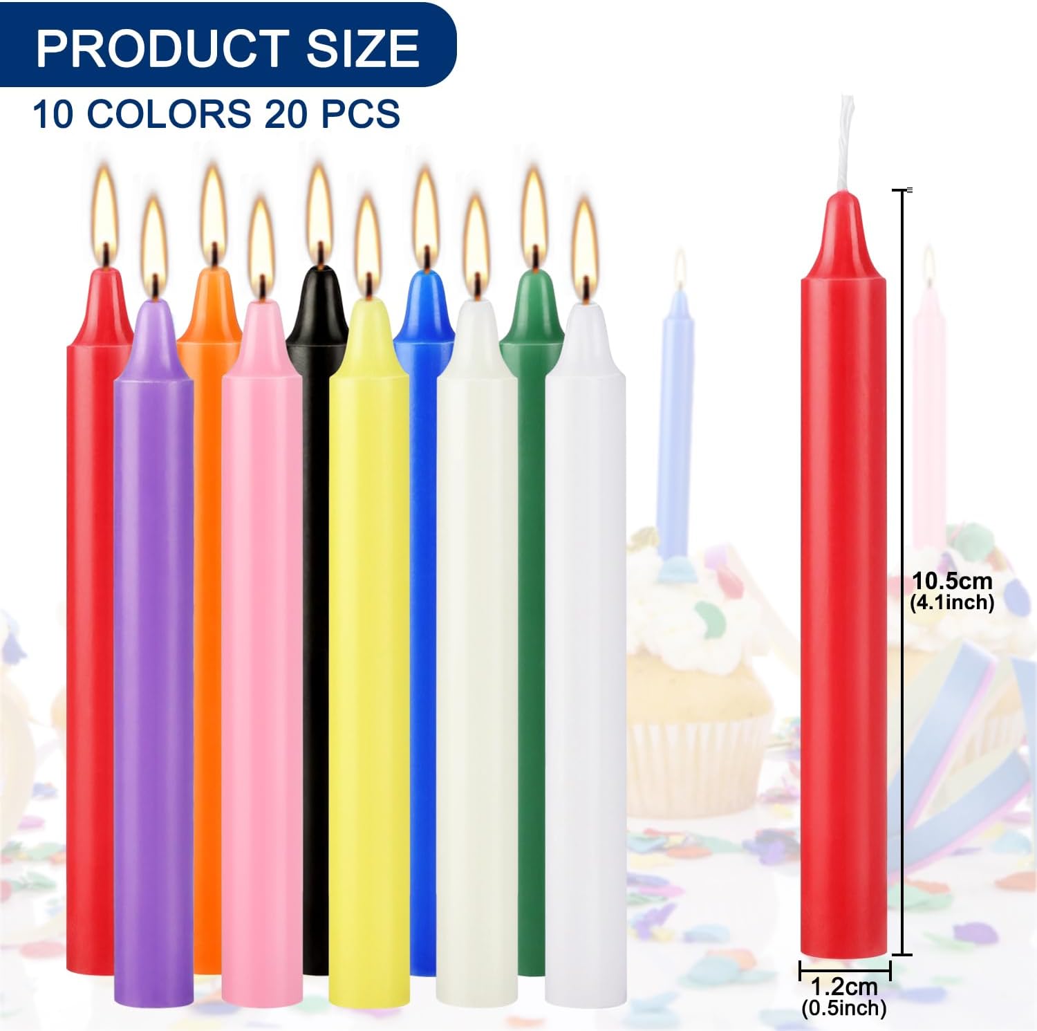20 Colorful Small Stick Candle - Candle Making Place 评论和价格