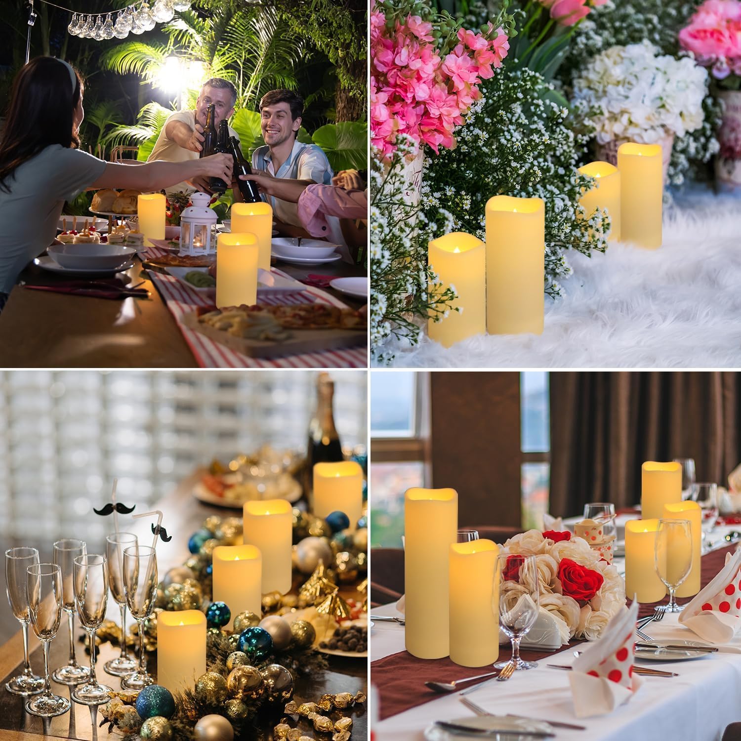 Set of 96 Waterproof Outdoor F - Candle X 评论和价格